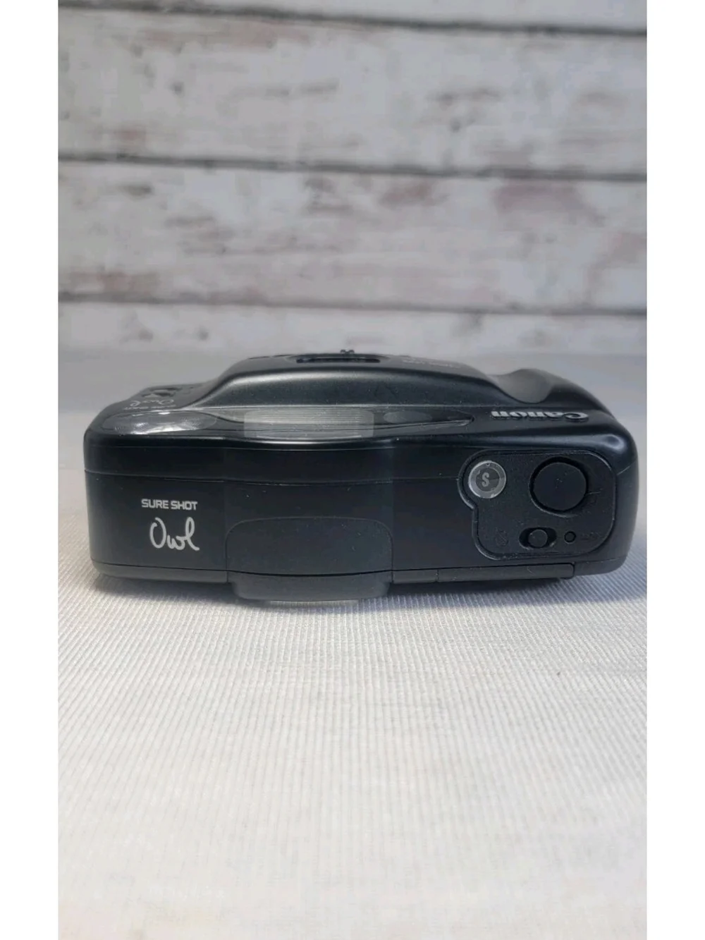 Canon Sure Shot Owl 35mm Film Camera - Black. Tested And Working. GUC. OBO